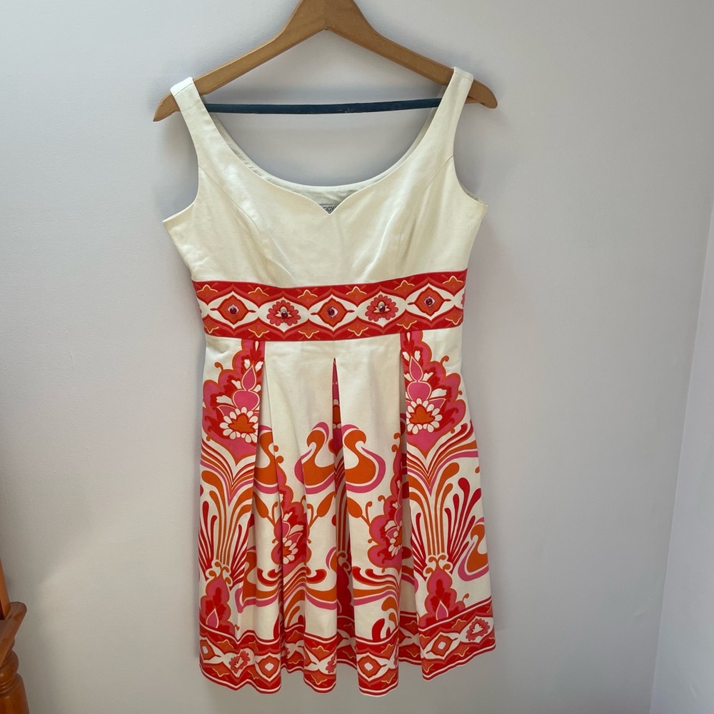 Maggie London Retro Print Summer Sundress size 8P